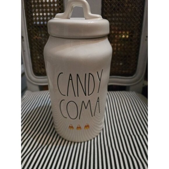 Rae Dunn Candy Coma Candy Corn Icon Canister Halloween Tall - Picture 11 of 11